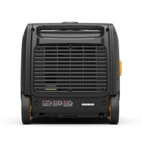 Portable black FIRMAN Power Equipment Inverter Portable Generator 3300W Electric Start on a white background, viewed from the front with visible control panel and vents.