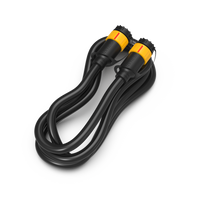 The FIRMAN Parallel Cord, designed for over 5000W FIRMAN Portable Inverter Generators, features yellow and black connectors on both ends, making it perfect for combining power with the FIRMAN WHISPER Series inverters.