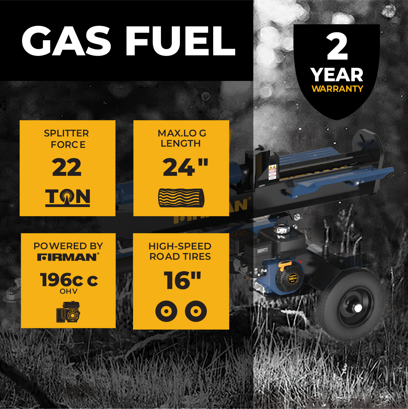 High speed log splitter deals