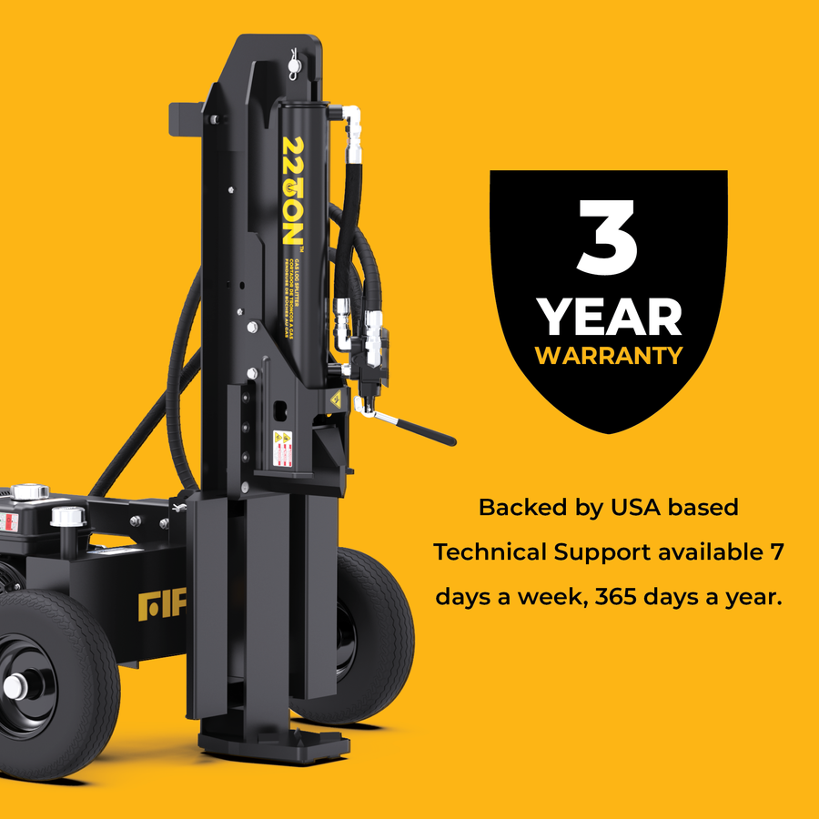 22-Ton Gas Powered Hydraulic Log Splitter