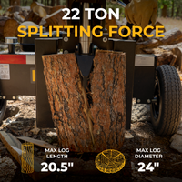 22-Ton Gas Powered Hydraulic Log Splitter