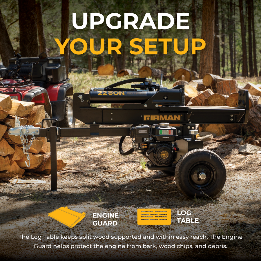 22-Ton Gas Powered Hydraulic Log Splitter