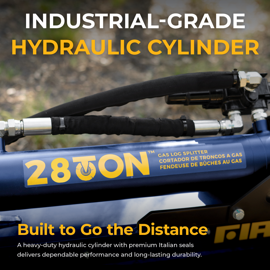 28-Ton Gas Powered Hydraulic Log Splitter