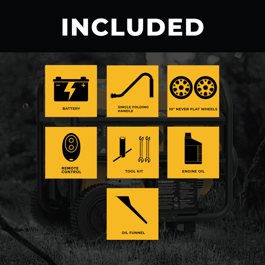 Gas Portable Generator 10000W Remote Start 120/240V – FIRMAN Power