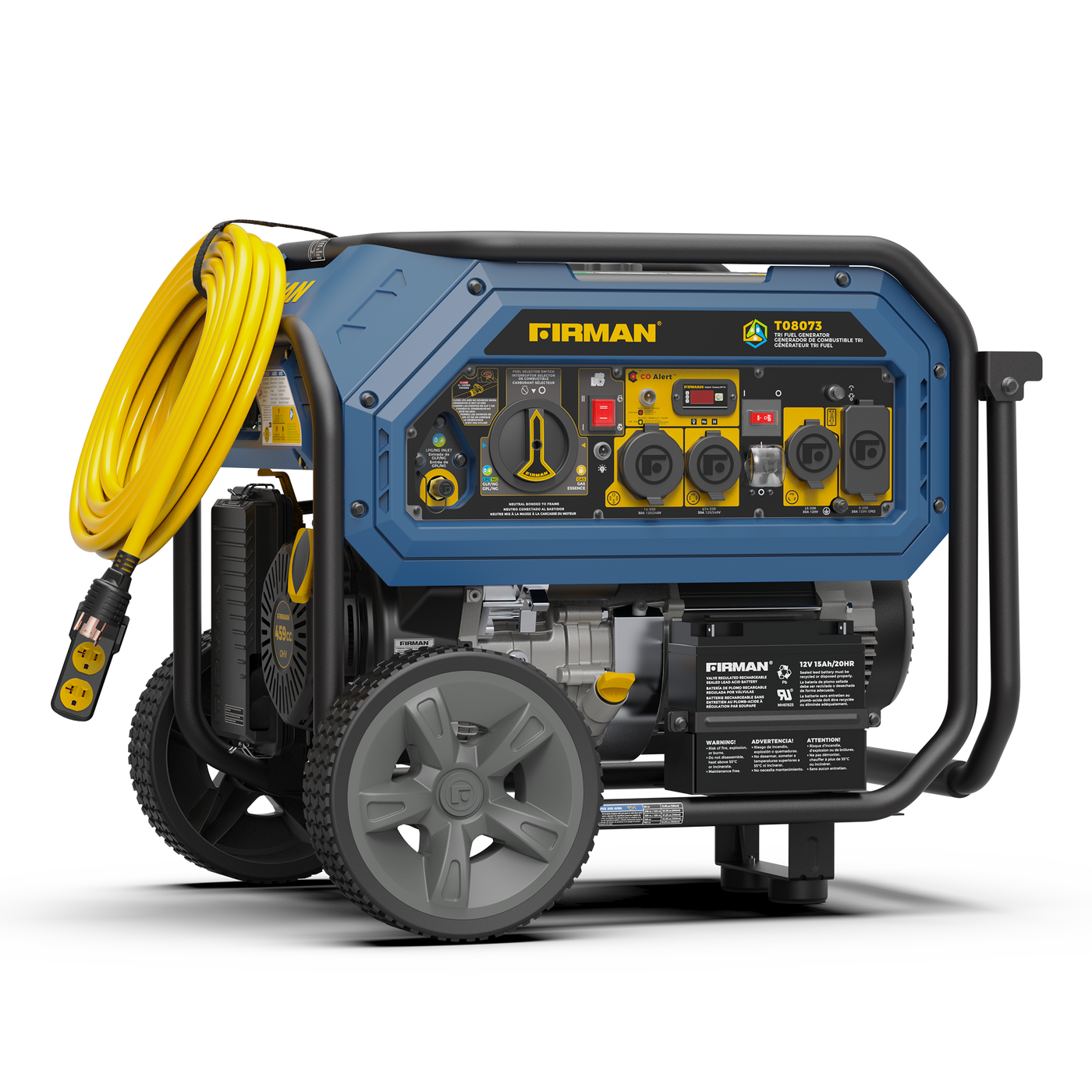 Tri Fuel Portable Generator 10000/8000W Electric Start With CO Tri Fuel Portable Generator 10000/8000W Electric Start With CO