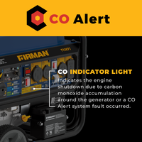 Tri-Fuel Portable Generator 11600/9300W Electric Start CO Alert