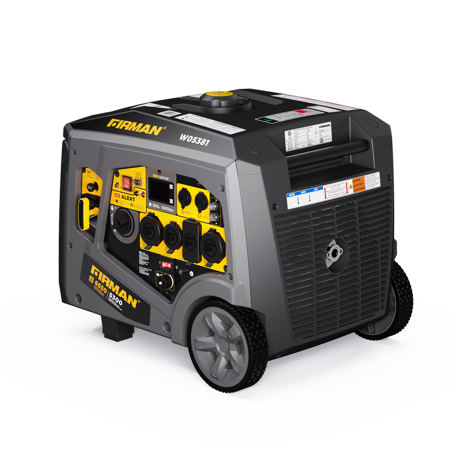 Gas Inverter Portable Generator 6850/5500 Watt 120/240V CO Alert