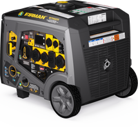 The FIRMAN Power Equipment Tri Fuel Inverter Portable Generator 6850W features electric start, multiple outlets, a control panel, and a handle. With eco-mode and CO Alert for safety, it’s the ideal portable power solution.