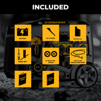 Tri Fuel Inverter Portable Generator 7500/6000W Electric Start 120/240V Parallel Ready CO Alert