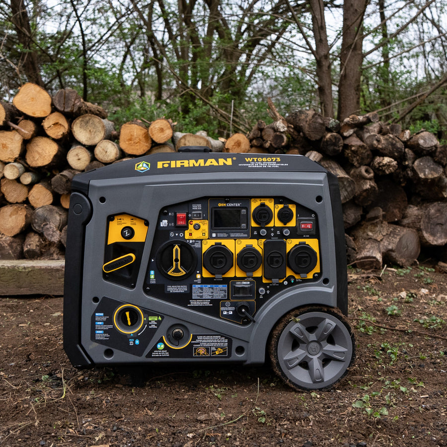 Tri Fuel Inverter Portable Generator 7500/6000W Electric Start 120/240V Parallel Ready CO Alert
