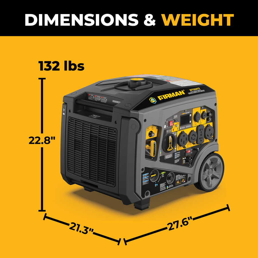 Tri-Fuel Inverter Portable Generator 8500/6800 Watt Electric Start 120/240V Parallel Ready with CO Alert