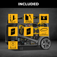 Tri-Fuel Inverter Portable Generator 8500/6800 Watt Electric Start 120/240V Parallel Ready with CO Alert