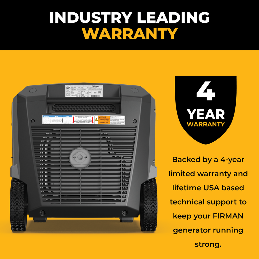 Tri-Fuel Inverter Portable Generator 8500/6800 Watt Electric Start 120/240V Parallel Ready with CO Alert