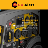 Tri-Fuel Inverter Portable Generator 8500/6800 Watt Electric Start 120/240V Parallel Ready with CO Alert