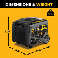Tri-Fuel Inverter Portable Generator 8750/7000 Watt Electric Start 120/240V Parallel Ready with CO Alert
