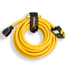 Cable de servicio pesado L14-30P a (4) 5-20R de 25 pies