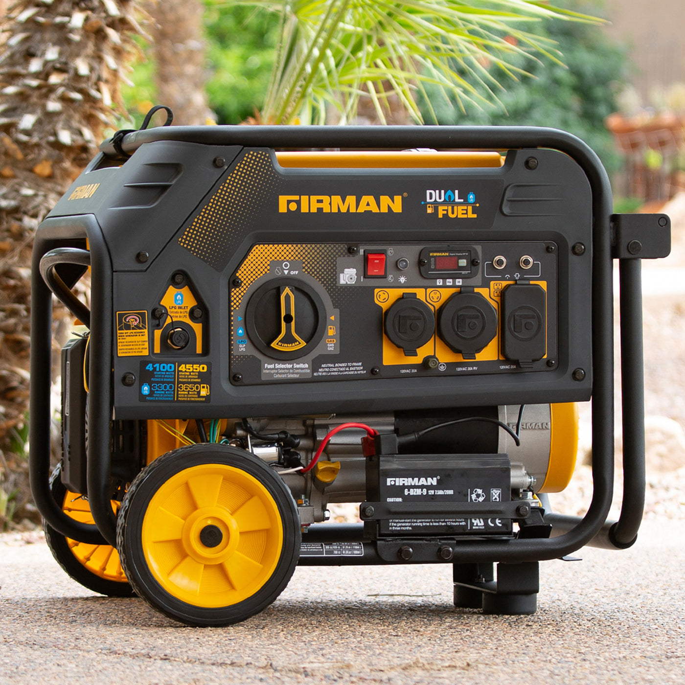 Dual Fuel 4550W Portable Generator Electric Start 120V – FIRMAN Power ...
