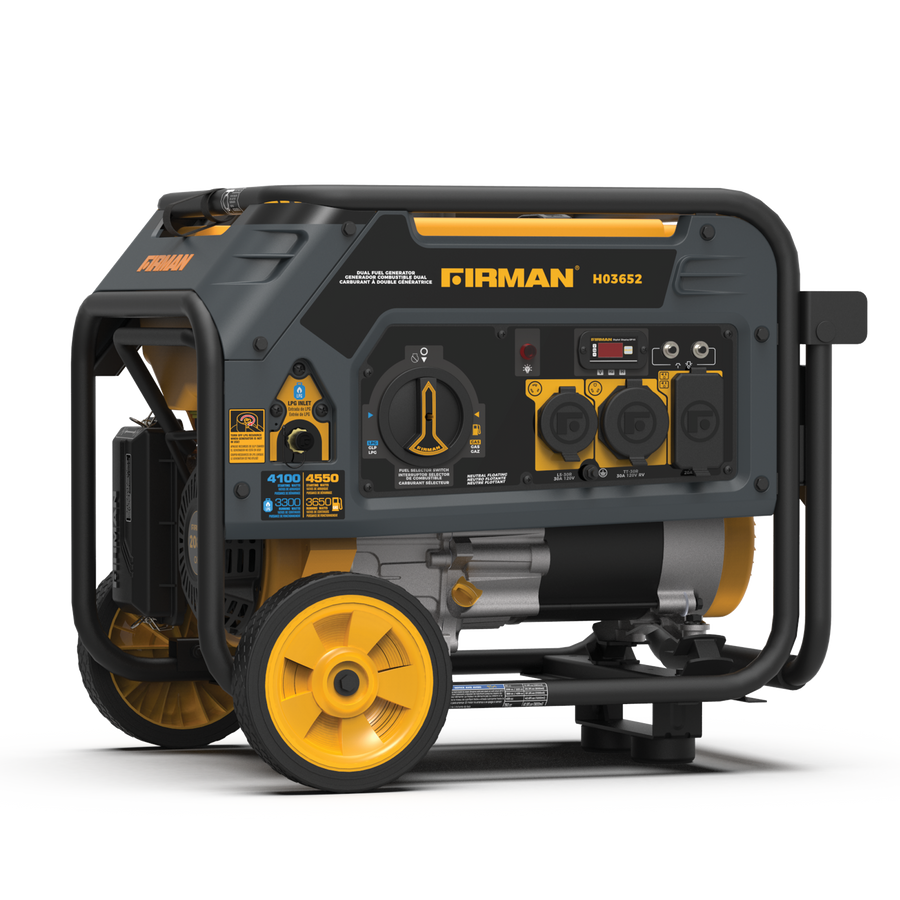 Dual Fuel Portable Generator 3650W Recoil Start – FIRMAN Power Equipment