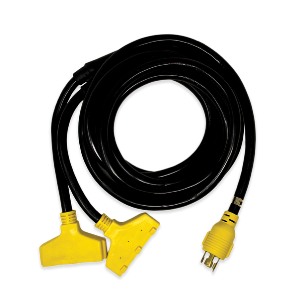 Power Cord, L14-30P to (6) 5-20R, 18 ft