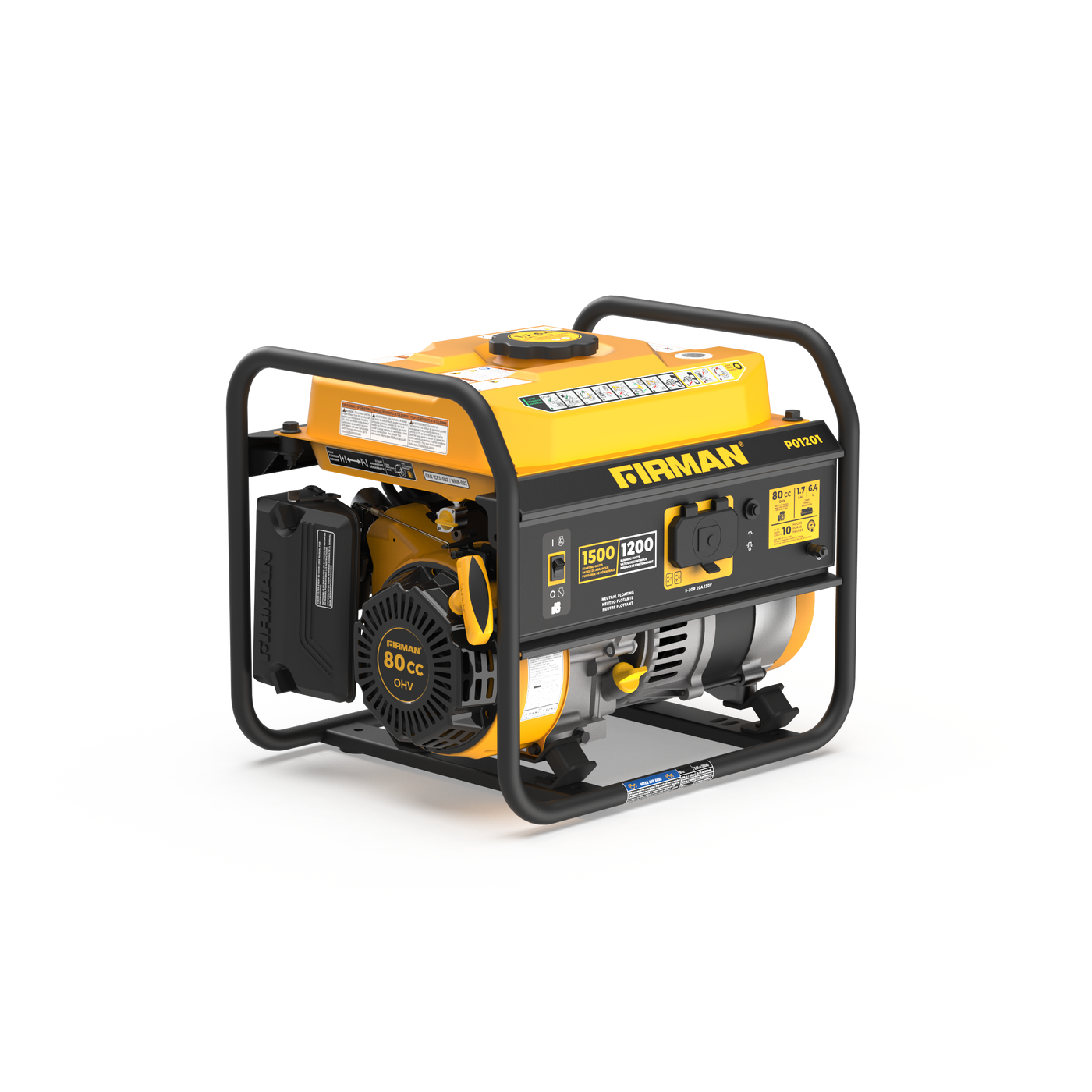 Firman Gas Portable Generator 1300W Recoil Start - P01001