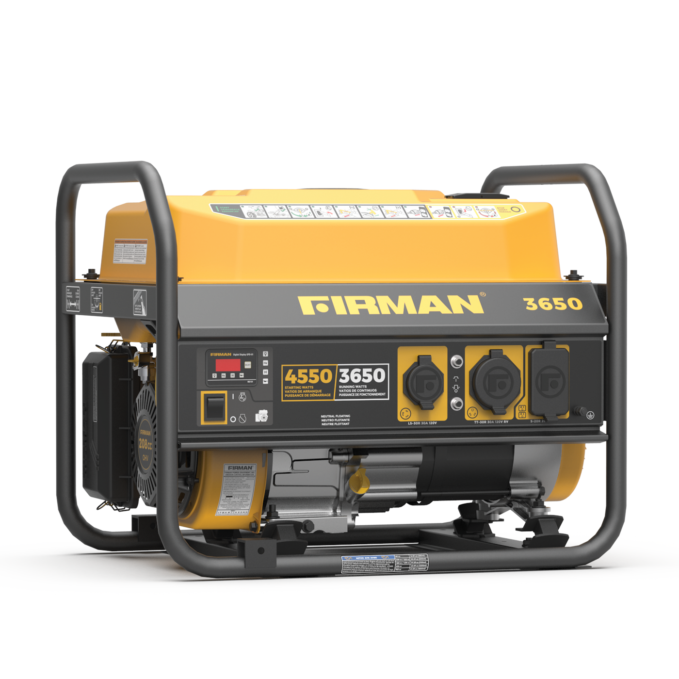 triathlon Teenager synder Gas Portable Generator 4550W Recoil Start 120V – FIRMAN Power Equipment