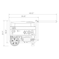 4550/3650 Watt Remote Start Gas Portable Generator cETL Certified With Wheel Kit