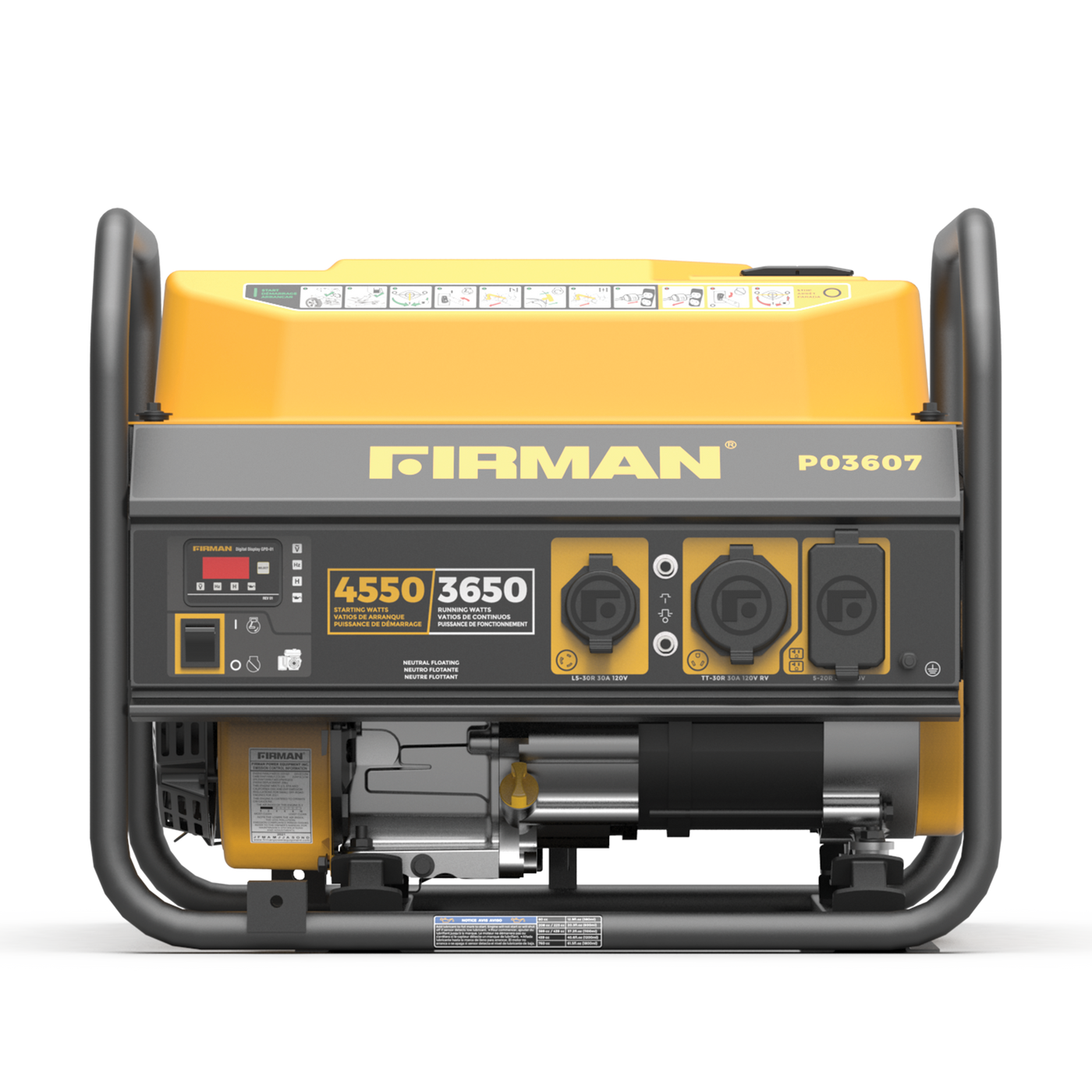 Fireman Power Gas Portable Generator 4550W Recoil Start – FIRMAN Power Equipment