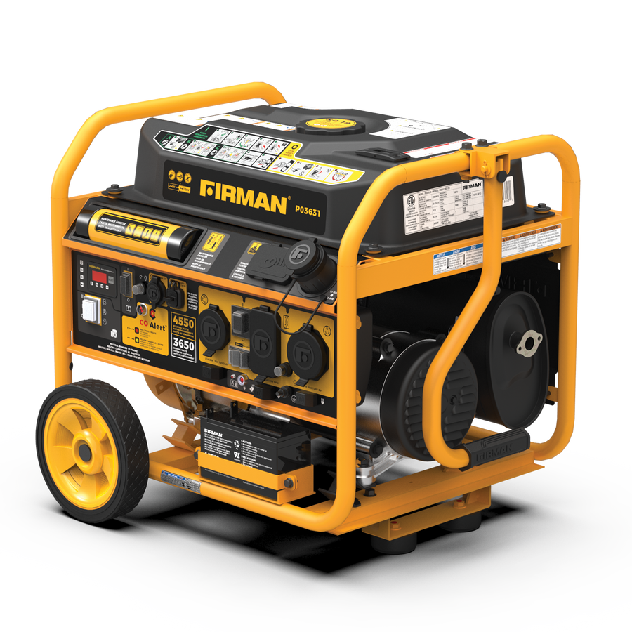 Gas Portable Generator 4550W Remote Start 120/240V with CO alert ...