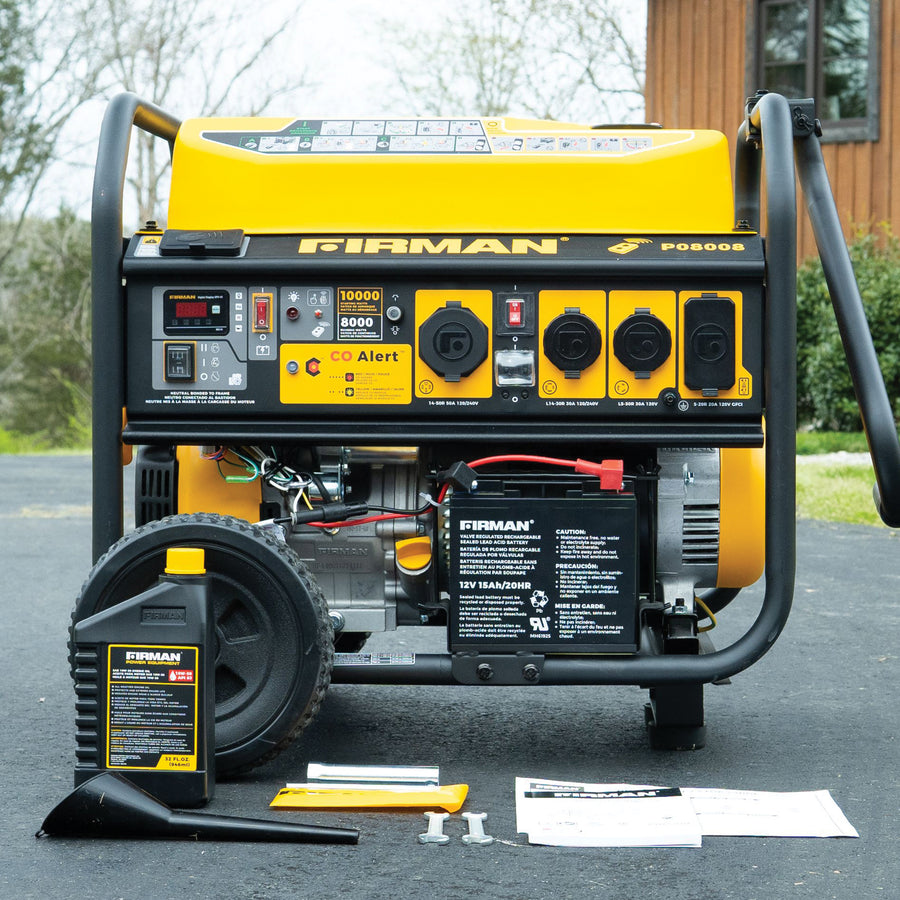 Gas Portable Generator 10000W Remote Start 120/240V with CO Alert