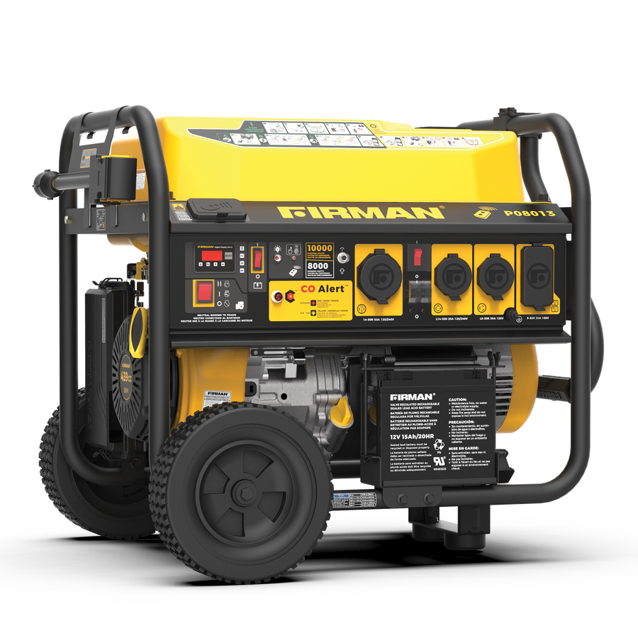 Gas Portable Generator 10000W Remote Start 120/240V with CO alert