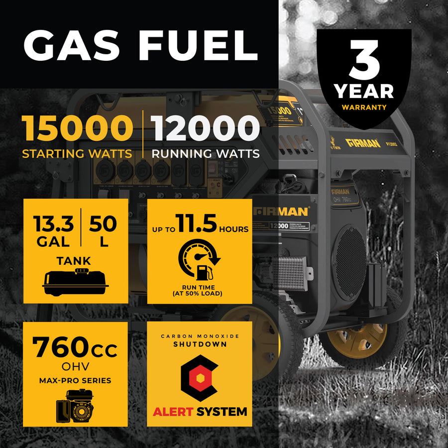 Gas Portable Generator 15000W Electric Start 120 240V With CO Alert gas-portable-generator-15000w-electric-start-120-240v-with-co-alert
