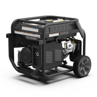 A close-up of a FIRMAN Power Equipment Tri Fuel Portable Generator 9400W Electric Start 120/240V with CO Alert.
