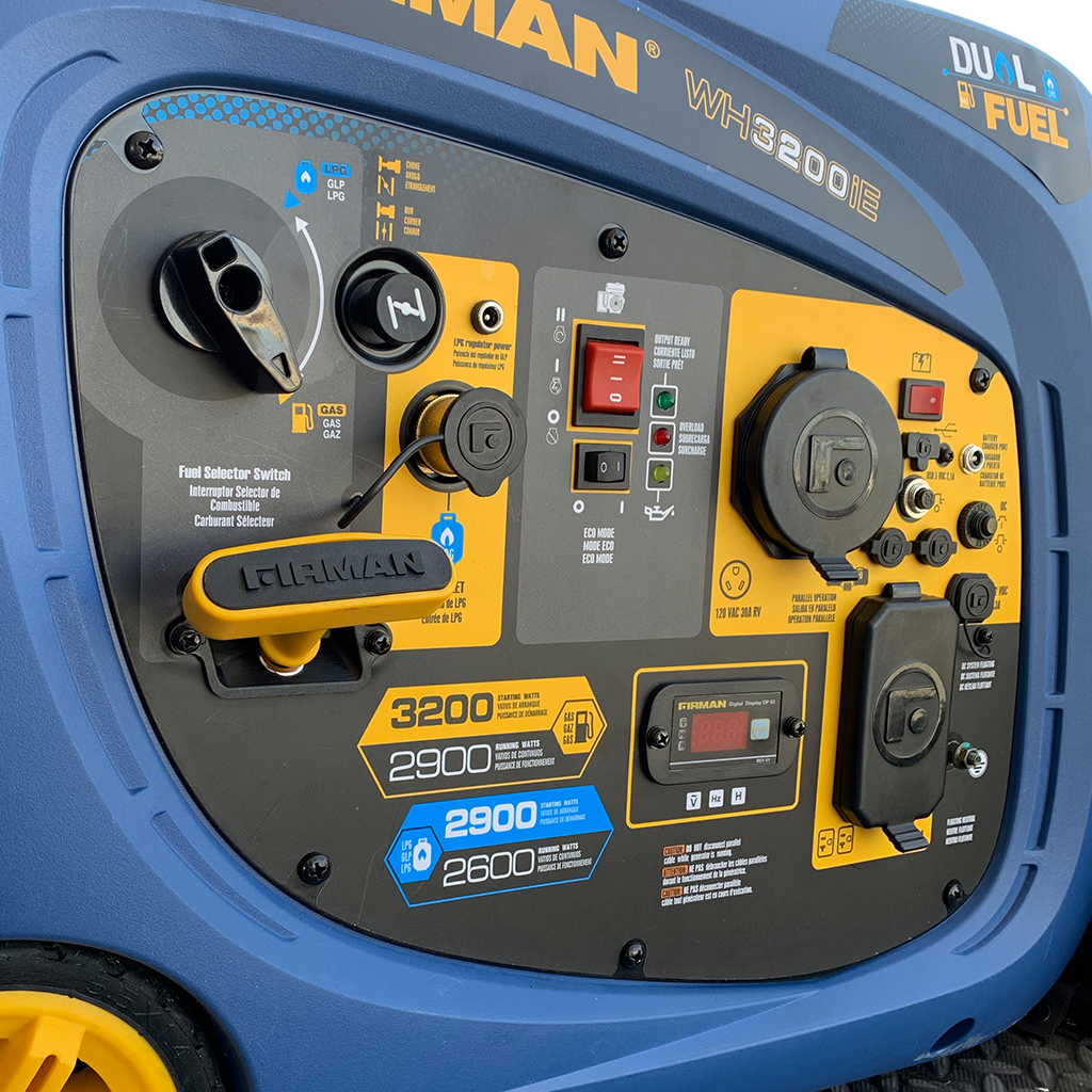 Dual Fuel Inverter Portable Generator 3200W Electric Start – FIRMAN ...