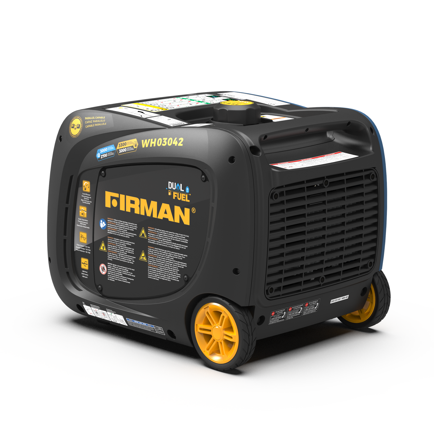 Dual Fuel Inverter Portable Generator 3300W Electric Start – FIRMAN ...