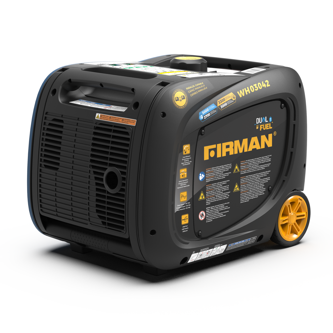 Dual Fuel Inverter Portable Generator 3300W Electric Start – FIRMAN ...