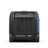 FIRMAN Power Equipment Dual Fuel Inverter Portable Generator 4000W Electric Start with CO ALERT on a white background, viewed from the front with visible control panel and sturdy wheels.