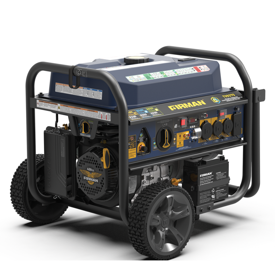 Tri Fuel Portable Generator 11400W Electric Start 120V/240V with CO Al ...